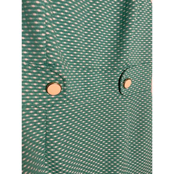 Chelsea Rae SZ 4 Turquoise & White Dress - Picture 7 of 9